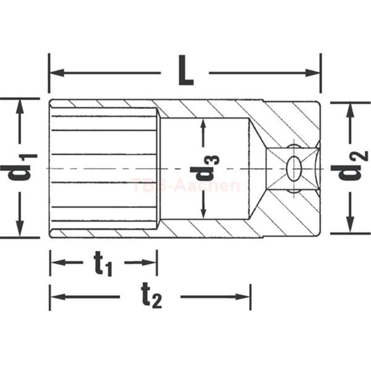 51 13 SOCKET 1/2"