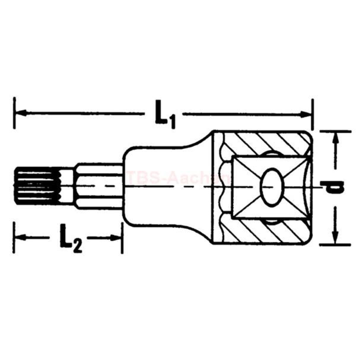 54XM 8 SCREWDRIVER-SOCKET 1/2"