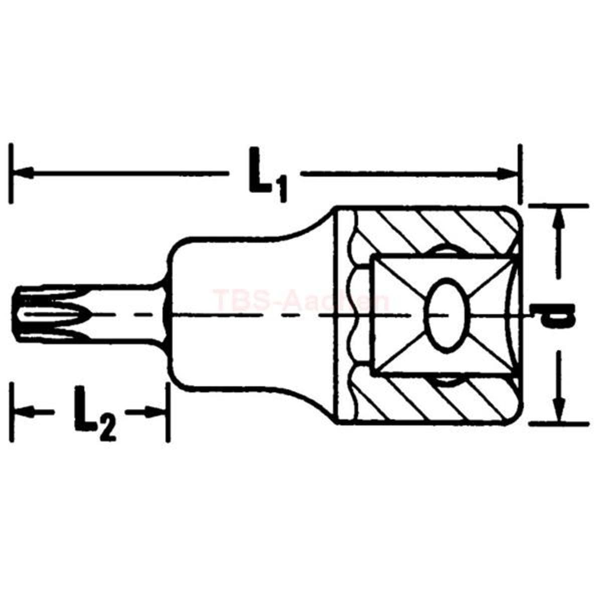 54 TXB T27 SCREWDRIVER-SOCKET1/2"