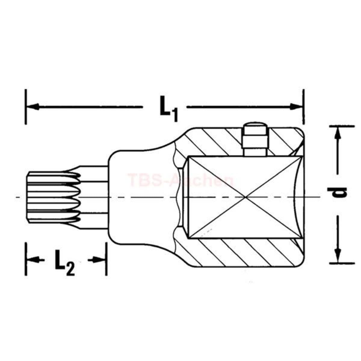 SCREWDRIVER SOCKET 3/4"