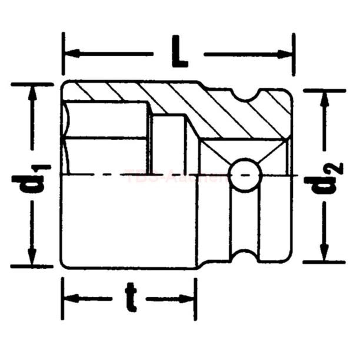 51 IMP 21 IMPACT SOCKET 1/2"