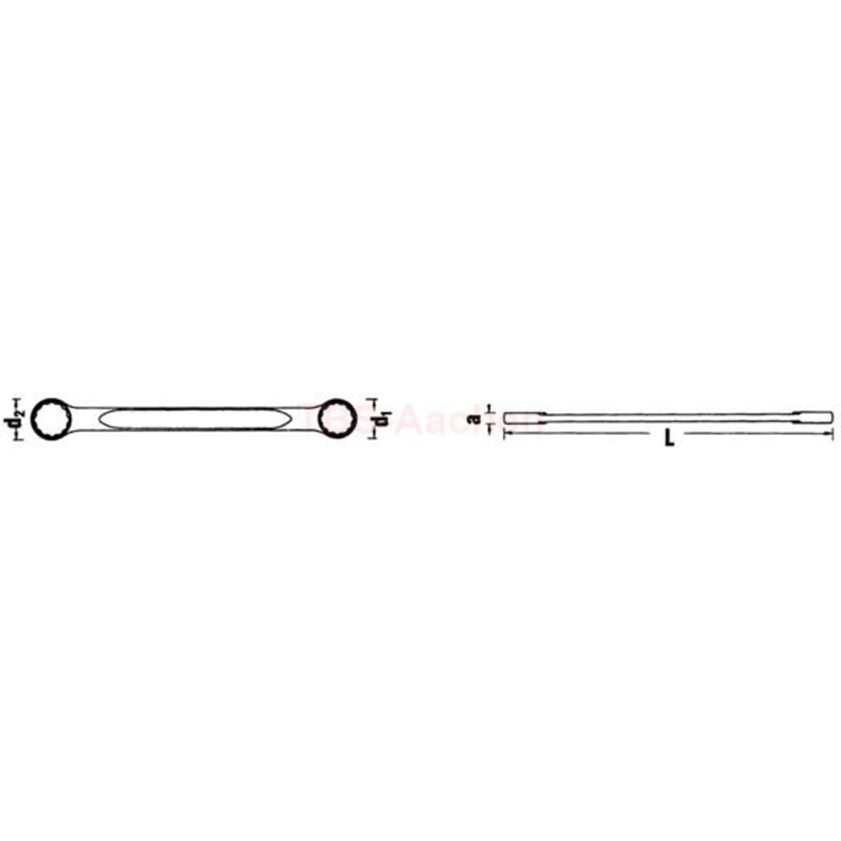 21 14X15 DOUBLE ENDED RING SPANNERS