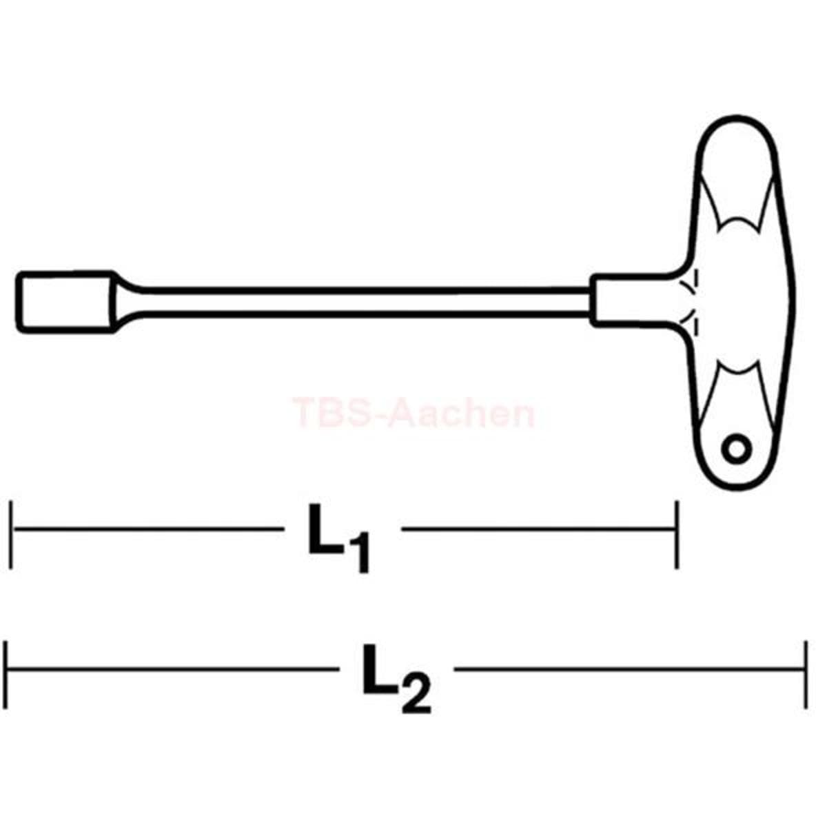 12507-2K 6 T-HANDLED NUT SPINNERS