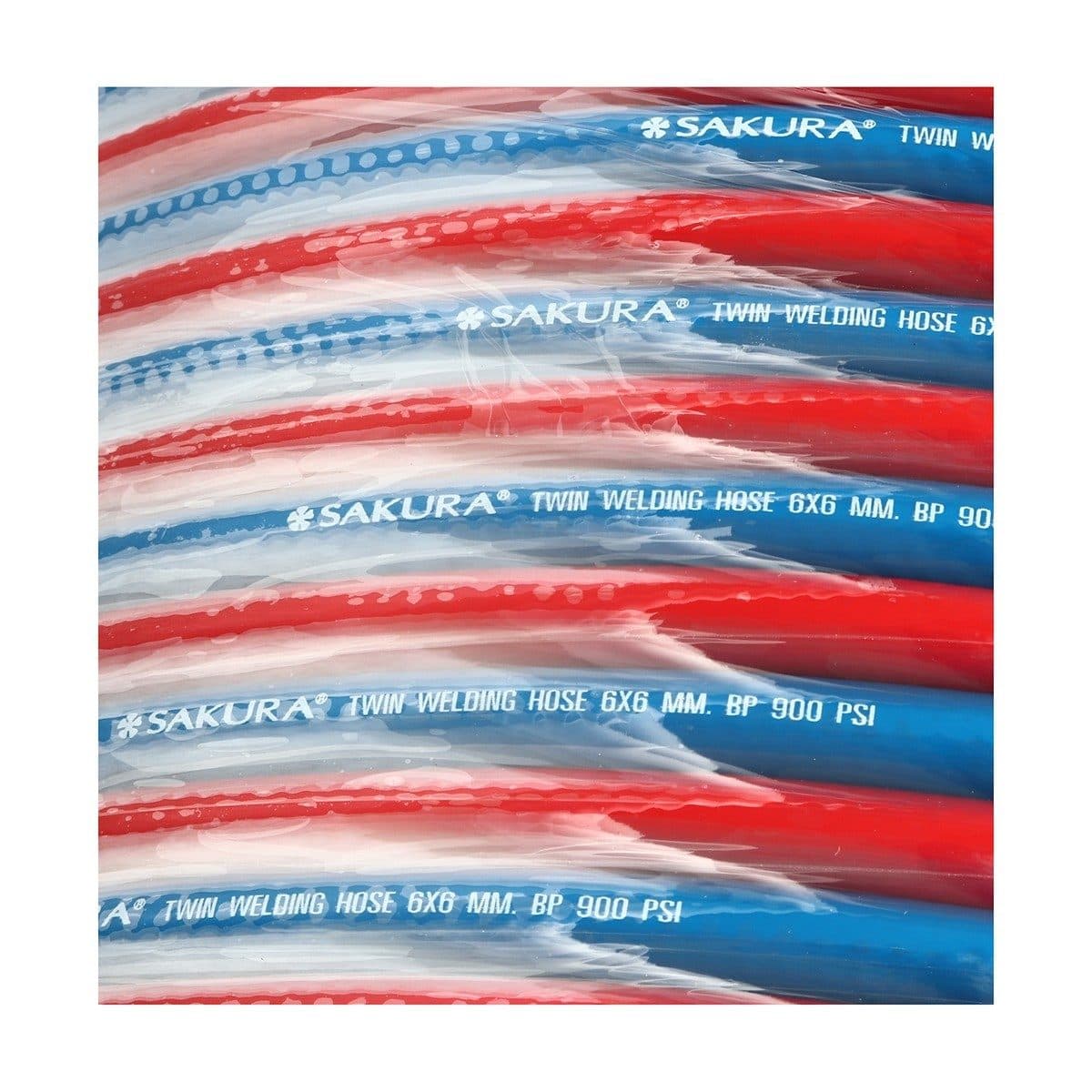 สายเชื่อมคู่ PVC SAKURA 1/4"X100M(6X6MM)