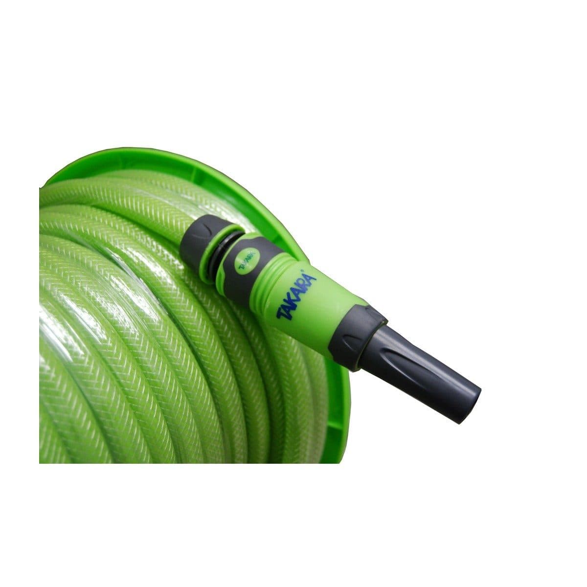 TAKARA ชุดสายยางโรลตั้งพื้น 1/2 นิ้ว ยาว 20 ม. รุ่น DAHLIA ผลิตด้วยยางชนิดพิเศษ พร้อมชั้น PVC ป้องกันการบิดงอ และคืนตัว น้ำหนักเบา สำหรับรดน