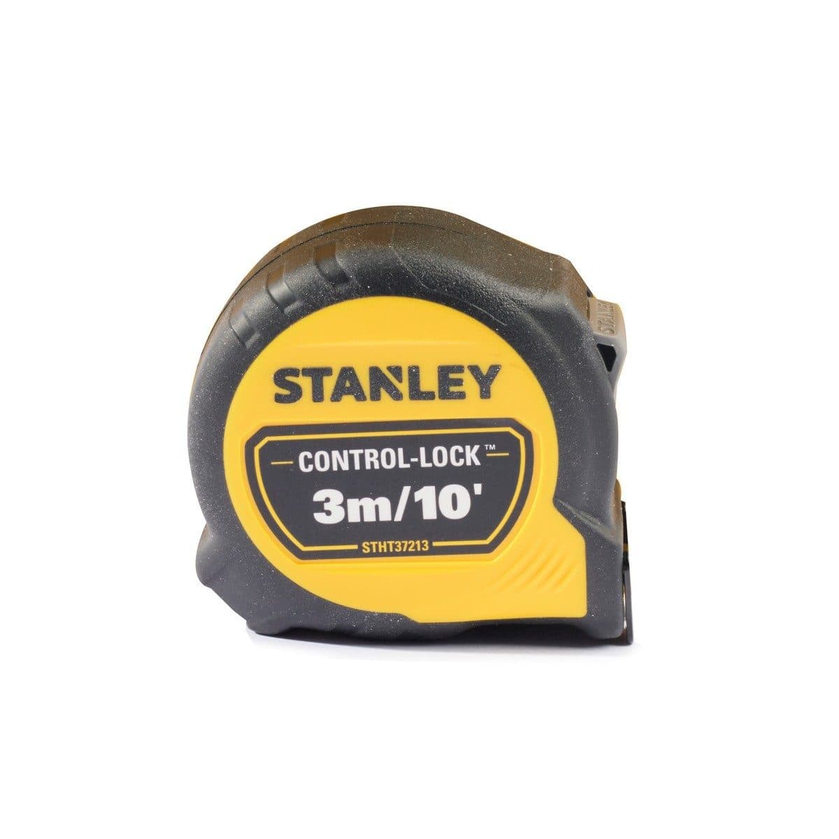 STANLEY ตลับเมตร 3 เมตร Control-Lock รุ่น STHT37213-30 สายวัดกว้าง 25 มม. ตะขอเกี่ยวขนาดใหญ่เหมาะกับทุกพื้นผิว น้ำหนักเบา (สแตนเล่ย์)