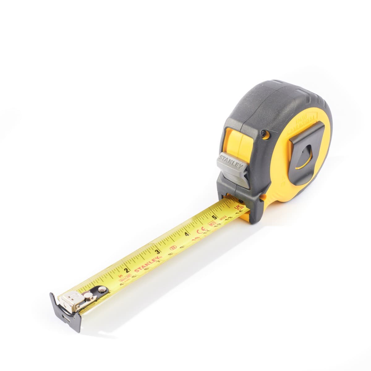 STANLEY ตลับเมตร 8 เมตร Control-Lock รุ่น STHT37427-30 สายวัดกว้าง 25 มม. ตะขอเกี่ยวขนาดใหญ่เหมาะกับทุกพื้นผิว น้ำหนักเบา (สแตนเล่ย์)