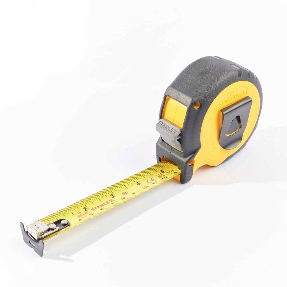 STANLEY ตลับเมตร 10 เมตร Control-Lock รุ่น STHT37433-30 สายวัดกว้าง 25 มม. ตะขอเกี่ยวขนาดใหญ่เหมาะกับทุกพื้นผิว น้ำหนักเบา (สแตนเล่ย์)