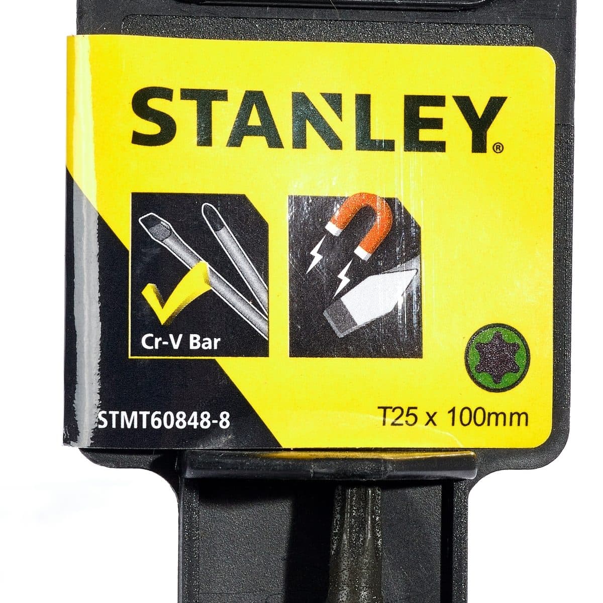 STANLEY 60-848 ไขควงปากจีบ ขนาด T25X100MM รุ่น Cushion Grip2 ผลิตจากเหล็ก CR-V ให้แรงขันสูงสุด (สแตนเล่ย์)