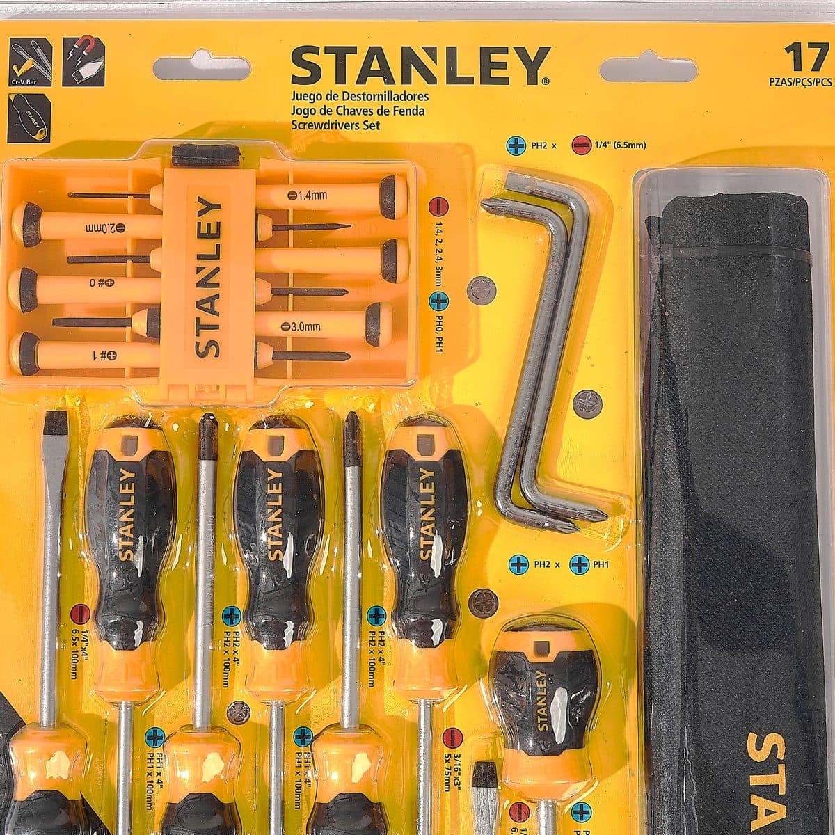 STANLEY ชุดเครื่องมือช่าง 17 ชิ้น (สแตนเล่ย์)