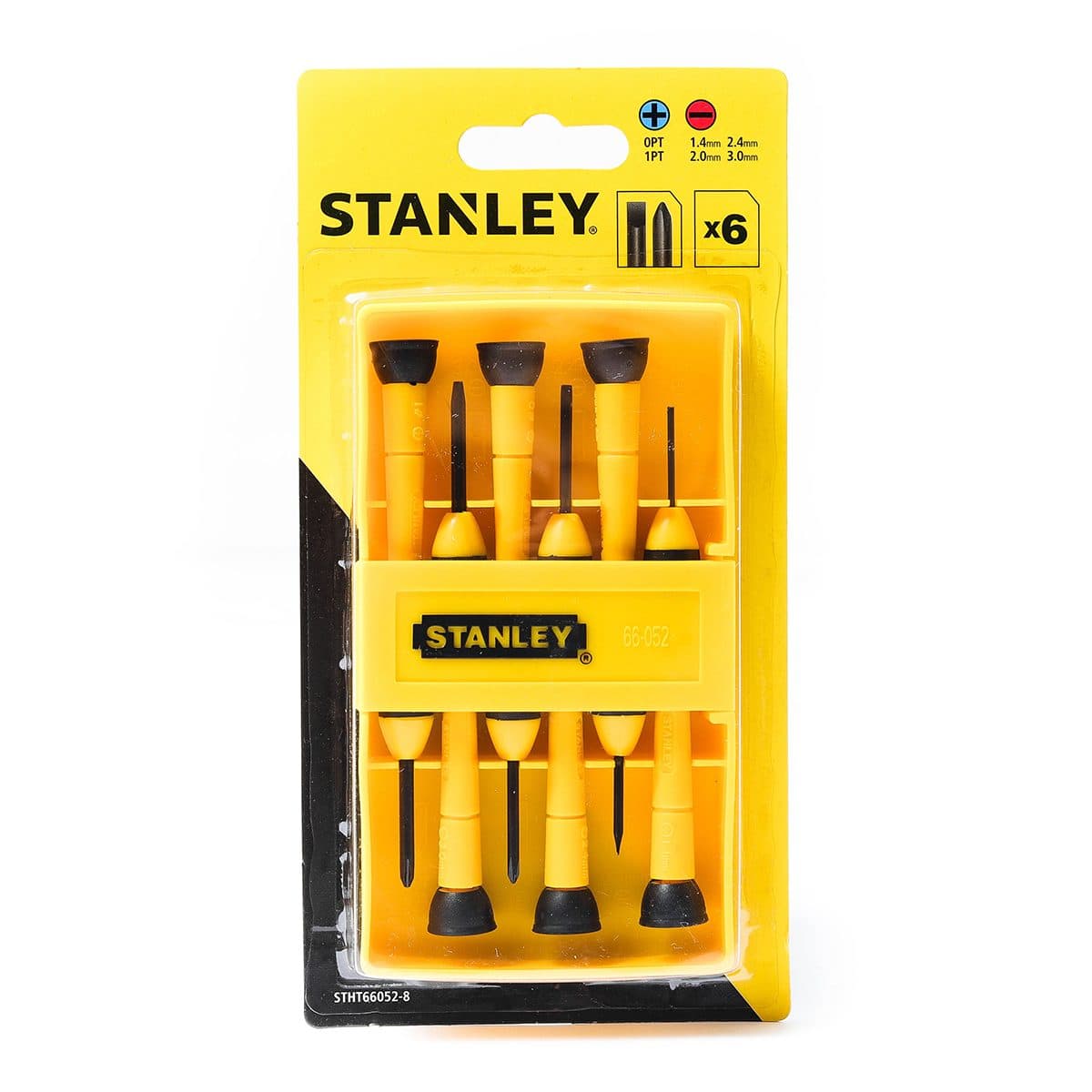 ไขควงนาฬิกา สแตนเล่ย์ (STANLEY) รุ่น 66 - 052 จำนวน 6 ชิ้น
