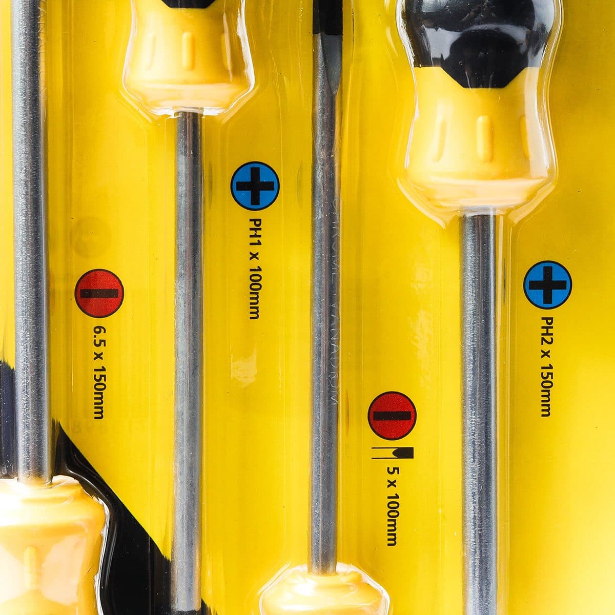 66-671 ชุดไขควงมาตรฐาน4ชิ้น แฉก-แบน