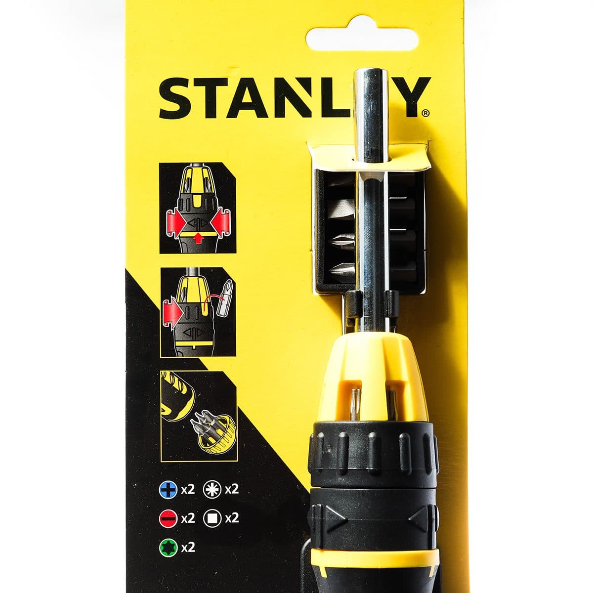 68-010 ไขควงหมุนฟรีหลายหัว 10 ชิ้น