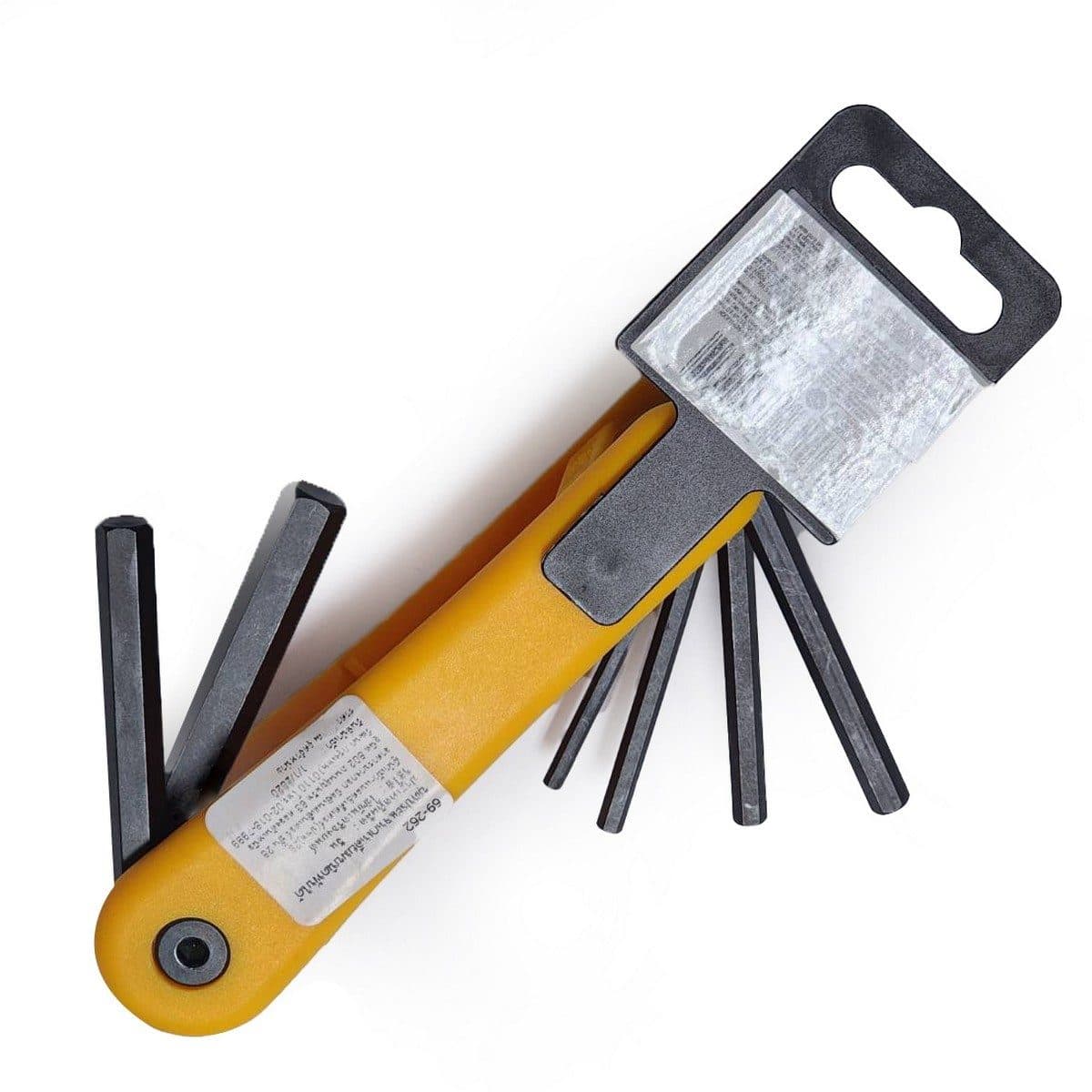 ชุดประแจแอลหัว 6 เหลี่ยม ก้านดำ แบบพับได้ สแตนเล่ย์ (STANLEY) รุ่น 69-262 1 ชุด 7 ชิ้น ประกอบไปด้วยขนาด 2.5, 3, 4, 5, 6, 8, 10 มม.