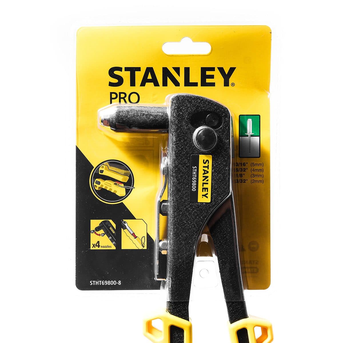 STHT69800 คีมย้ำรีเวท(รุ่นงานหนัก) 4หัว