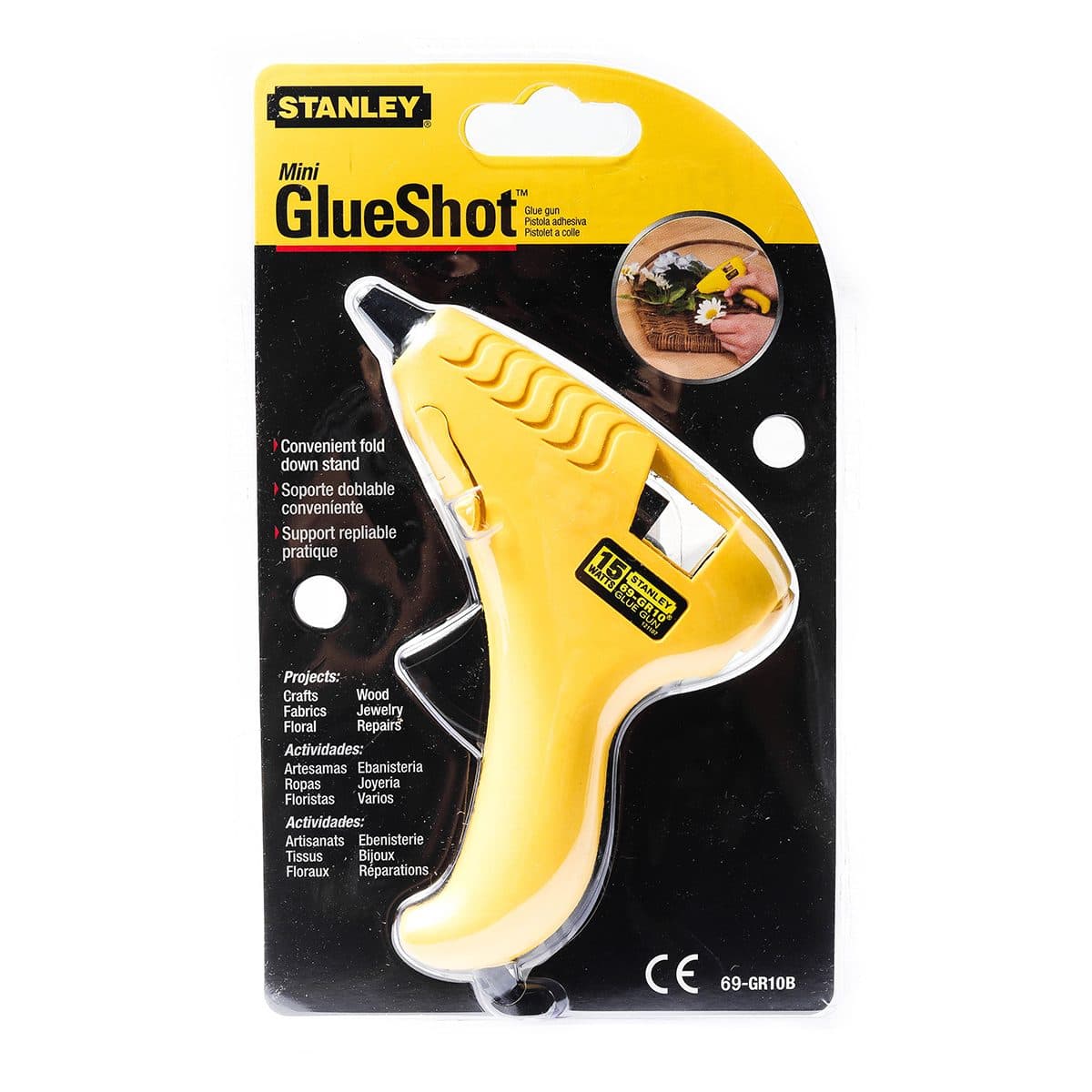 69-GR10B ปืนยิงกาว15W ปลั๊กหัวกลม งานเบา