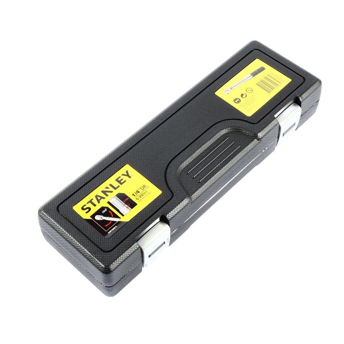 STANLEY ประแจทอร์ค แกน 1/4 นิ้ว แรงบิด 5-25 นิวตันเมตร รุ่น STMT73587-8 ความแม่นยำ +/- 4% (สแตนเล่ย์)