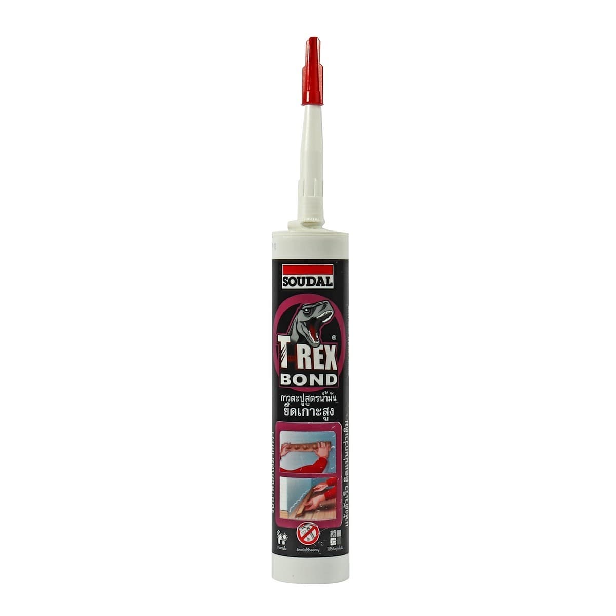 กาวตะปู สูตรน้ำมัน T-Rex Bond Asia 360 กรัม ซูดัล (SOUDAL) เป็นผลิตภัณฑ์กาวยางพร้อมใช้สำหรับงานก่อสร้าง ใช้งานได้อเนกประสงค์ เหมาะสำหรับเชื่