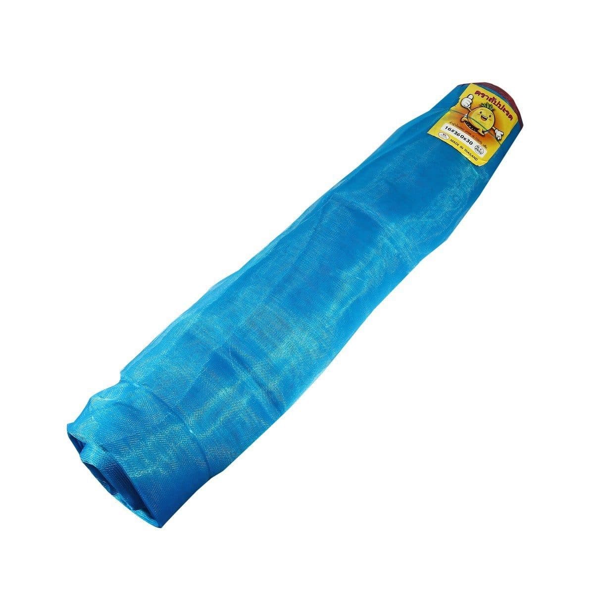 SAPPAROD ผ้ามุ้งไนล่อนสีฟ้า 16 ตา ขนาด 360 ซม. X 30 หลา (3.6 X 27 เมตร) เหมาะกับงานเกษตรกรรม และการประมง (ตราสัปปะรด)