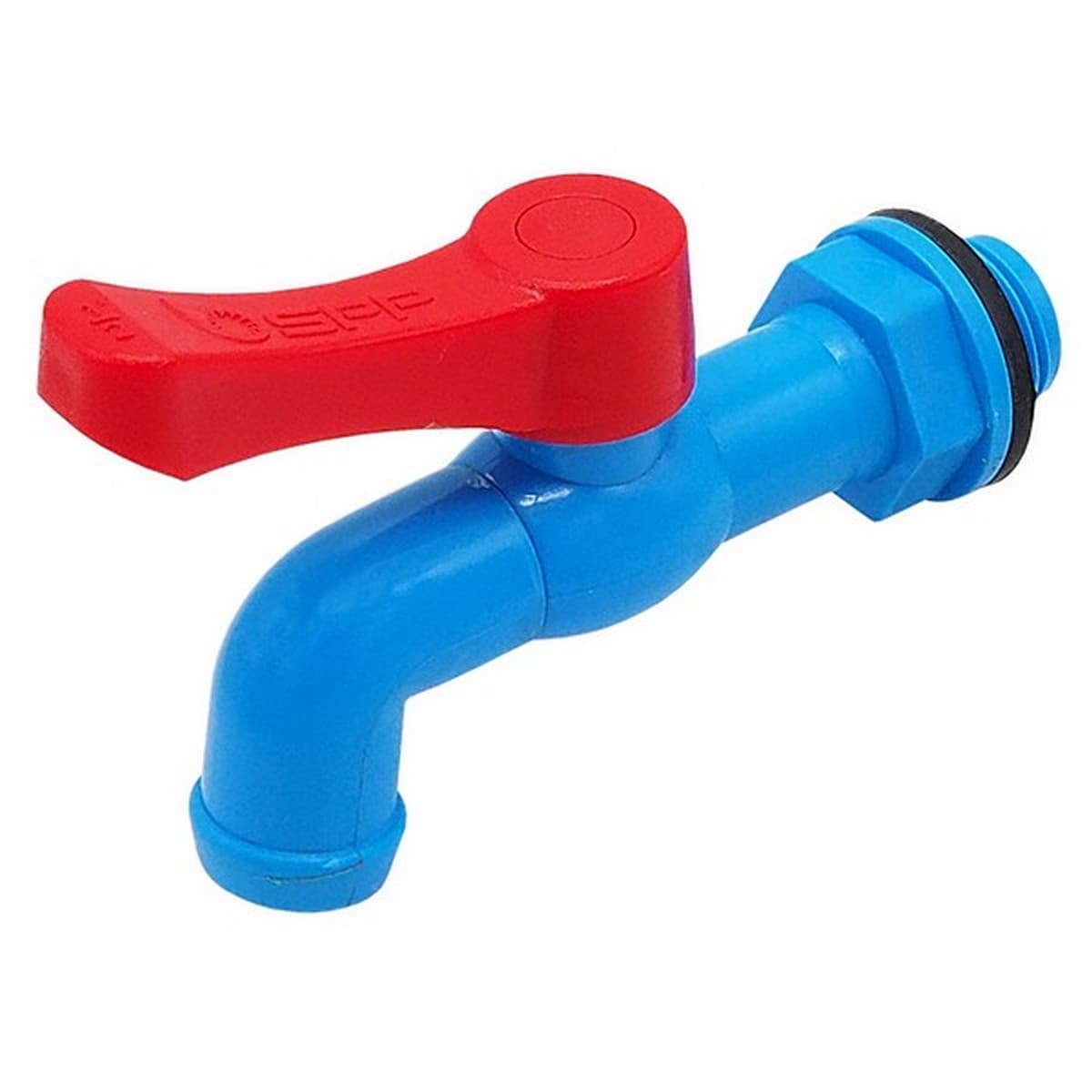 SPP ก๊อกบอล PVC 1/2 นิ้ว (4 หุน) รุ่น TP-15 แบบลิ้นยาง แบบโยกซ้ายขวาได้ ระบบลูกบอล เปิดปิดง่าย ทนทาน ใช้งานได้ทั้งประปาและการเกษตร (เอสพีพี)
