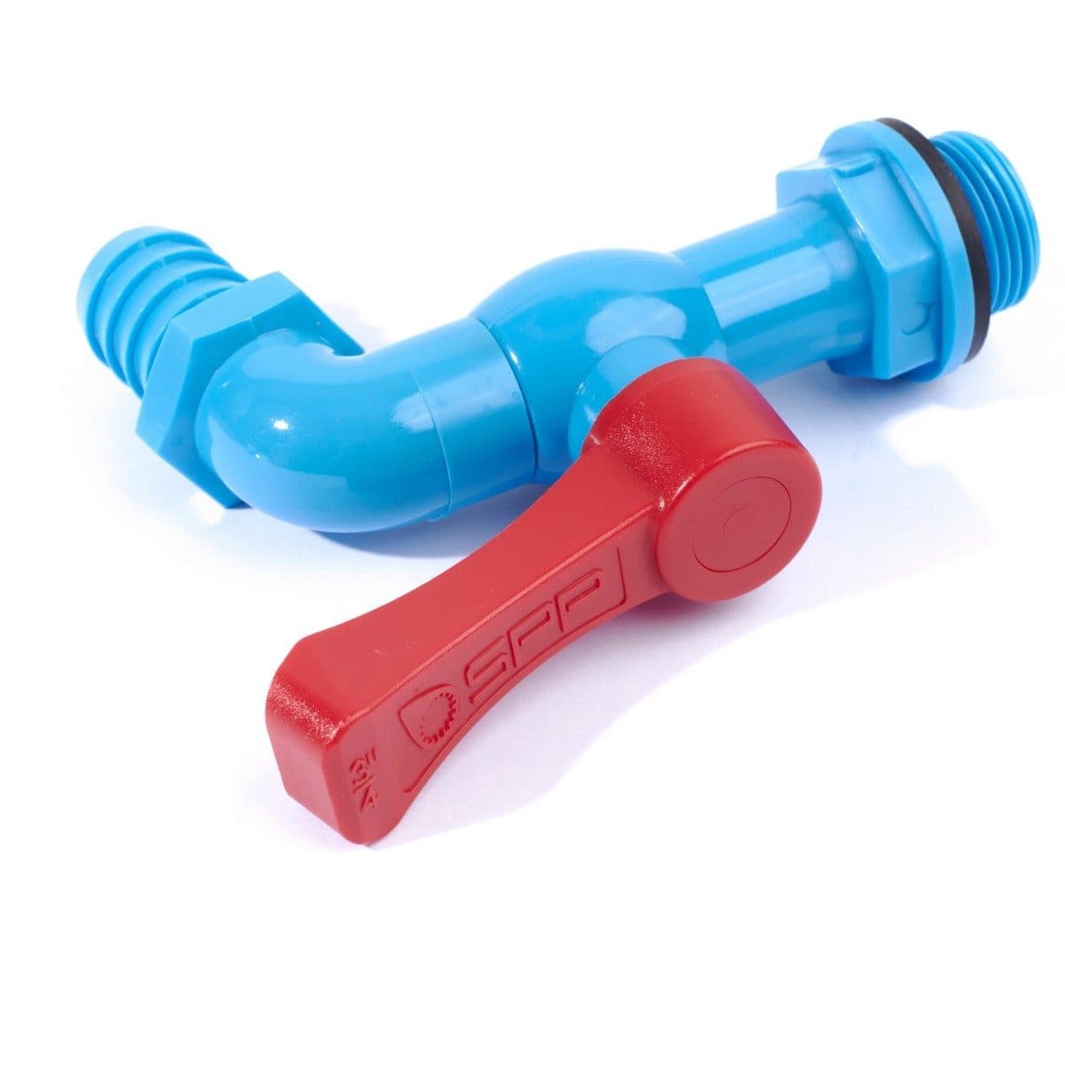 SPP ก๊อกบอลสนาม PVC 3/4 นิ้ว (6 หุน) รุ่น TB-20 แบบลิ้นยาง แบบโยกซ้ายขวาได้ ระบบลูกบอล เปิดปิดง่าย ทนทาน ใช้งานได้ทั้งประปาและการเกษตร (เอสพ