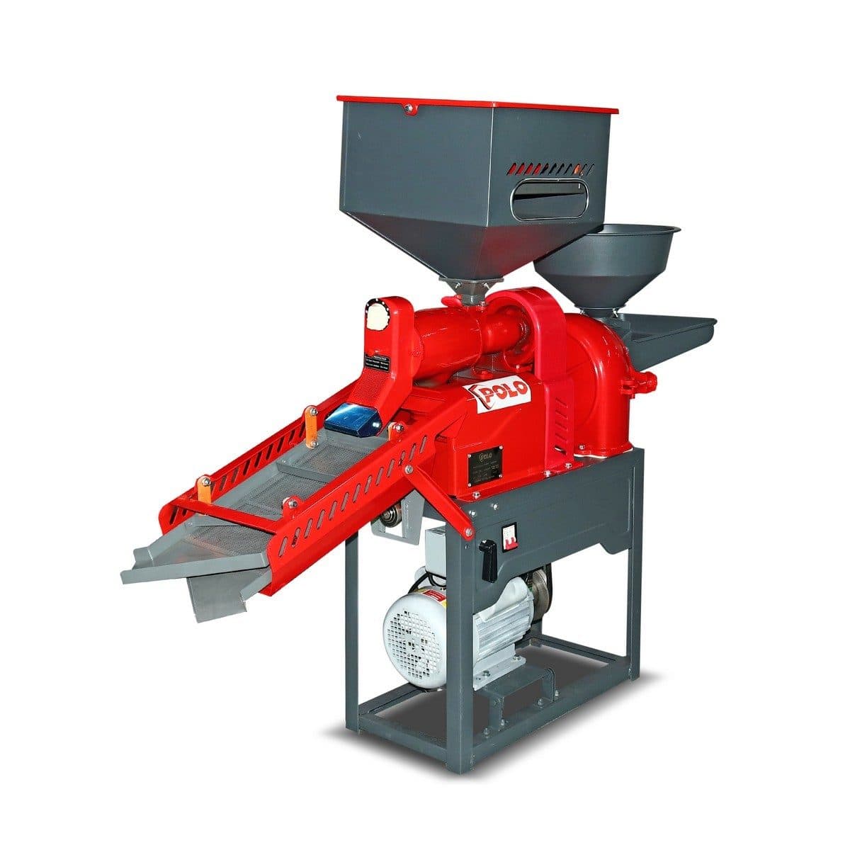 POLO เครื่องสีข้าว 5 ระบบ สีข้าว + โม่ (ครบชุด) มอเตอร์ 2.2 กิโลวัตต์ (3 แรงม้า) รุ่น PRM170VV อัตราการสีข้าว 160 กก./ชม. อัตราการบด 250 กก.