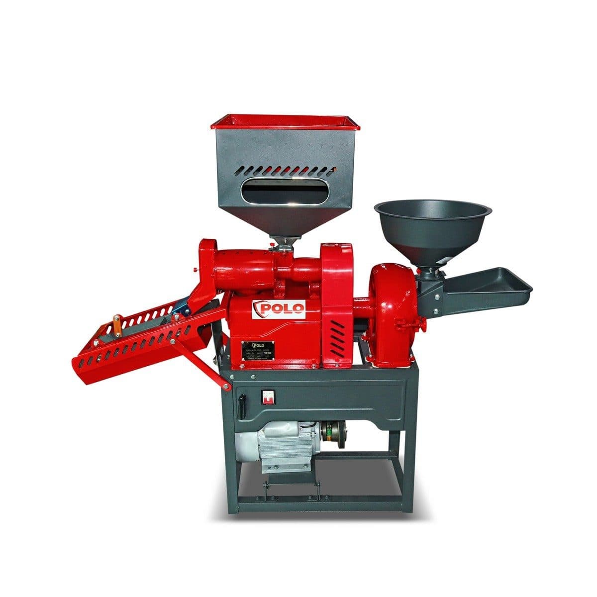 POLO เครื่องสีข้าว 5 ระบบ สีข้าว + โม่ (ครบชุด) มอเตอร์ 2.2 กิโลวัตต์ (3 แรงม้า) รุ่น PRM170VV อัตราการสีข้าว 160 กก./ชม. อัตราการบด 250 กก.