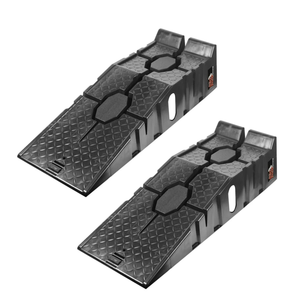 MARATHON ชุดแท่นยกรถ 2.5 ตัน รุ่น TRD2005 ความกว้างของขอบยางล้อสูงสุด 240 มม. ผลิตจากพลาสติก บรรจุ 2 ชิ้น/ชุด (มาราธอน)