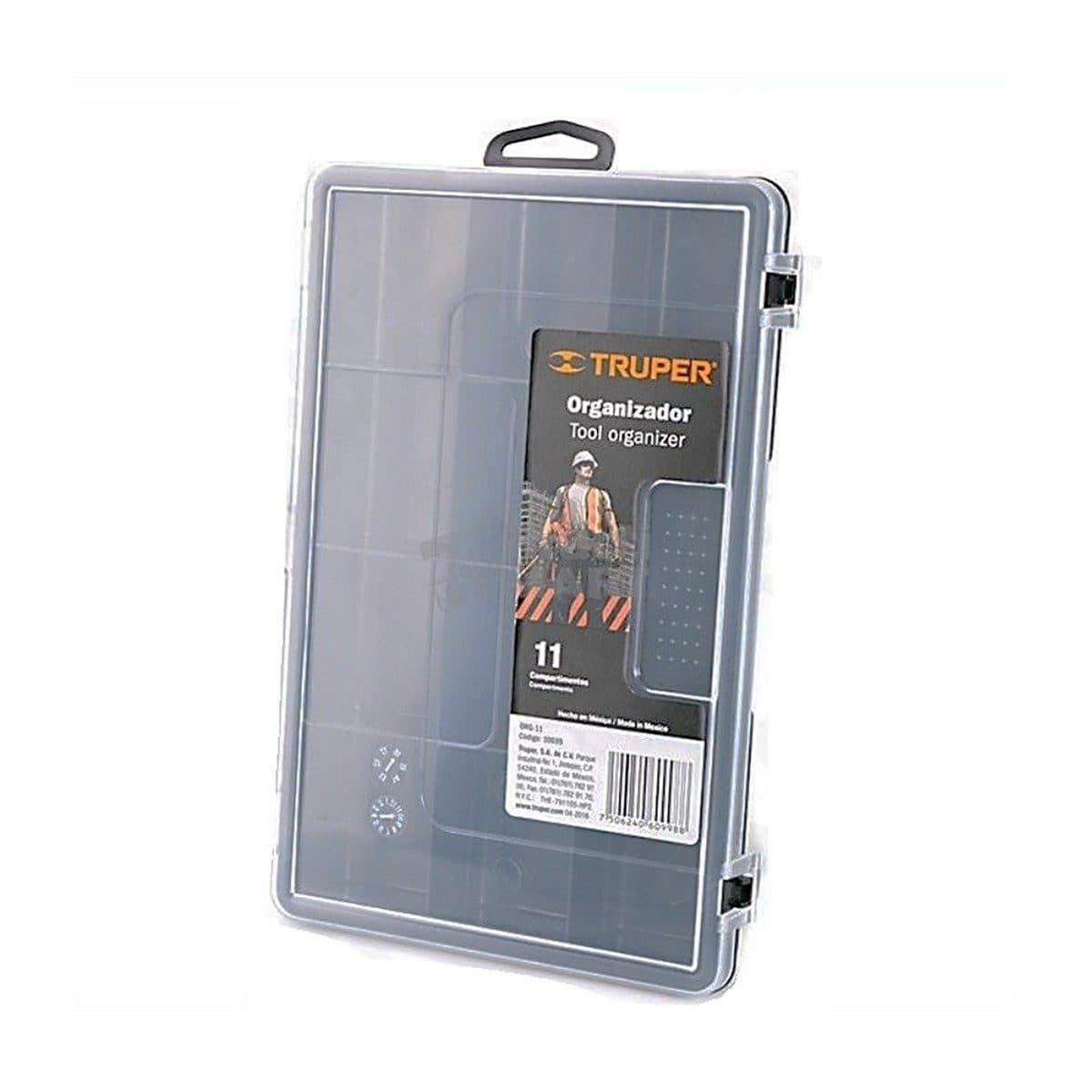 TRUPER ถาดใส่อุปกรณ์ 11 ช่อง 15X23X3.8 ซม. รุ่น ORG-11 ทำจากโพรพิลีน มือจับใช้งานได้จริง เพื่อการพกพาที่สะดวก (ทรูเปอร์)