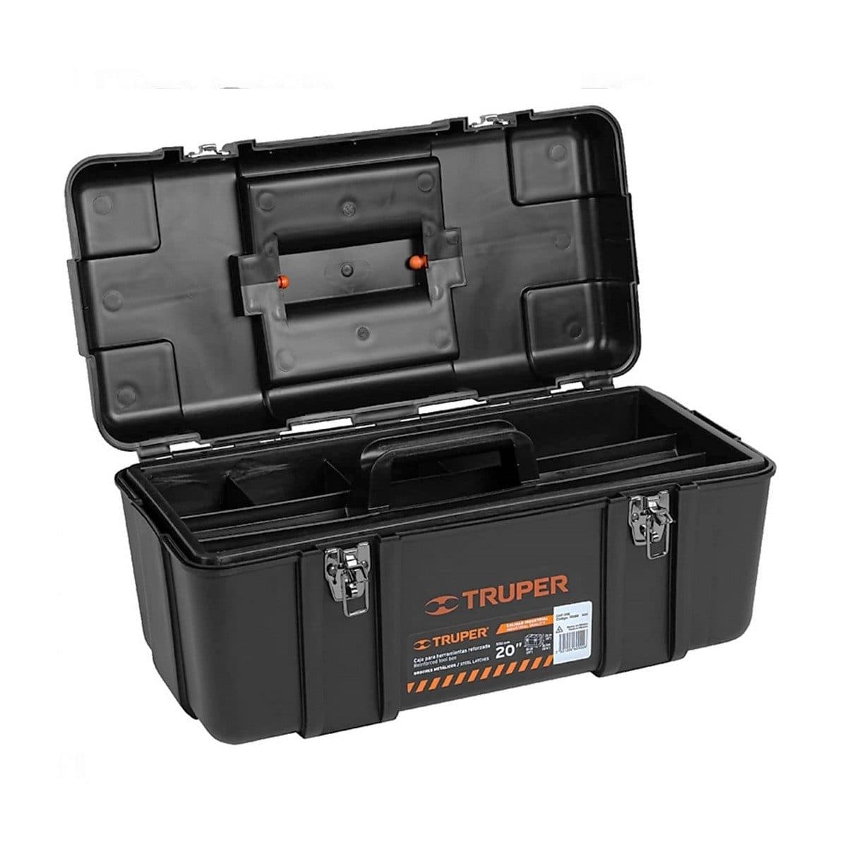 TRUPER กล่องเครื่องมือ 7 ช่อง 10.5X20X10 นิ้ว รุ่น CHP-20X กล่องถาดและตัวล็อคทำจากโพลีโพรพีลีนกันกระแทกสูง (ทรูเปอร์)