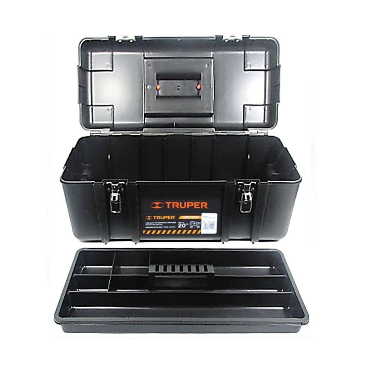 TRUPER กล่องเครื่องมือ 7 ช่อง 10.5X20X10 นิ้ว รุ่น CHP-20X กล่องถาดและตัวล็อคทำจากโพลีโพรพีลีนกันกระแทกสูง (ทรูเปอร์)