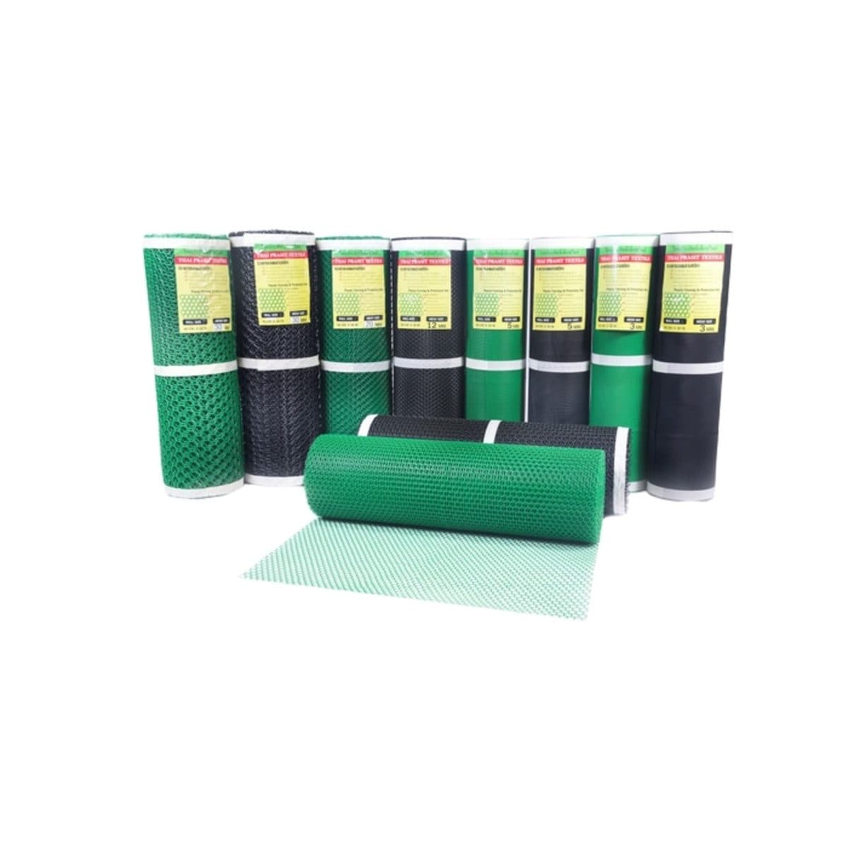 ตาข่ายพลาสติก สีดำ ขนาดตา 3 มม. ขนาด 0.9X30 ม. ชนิด 6 เหลี่ยม ไทยประสิทธิ์เท็กซ์ไทล์