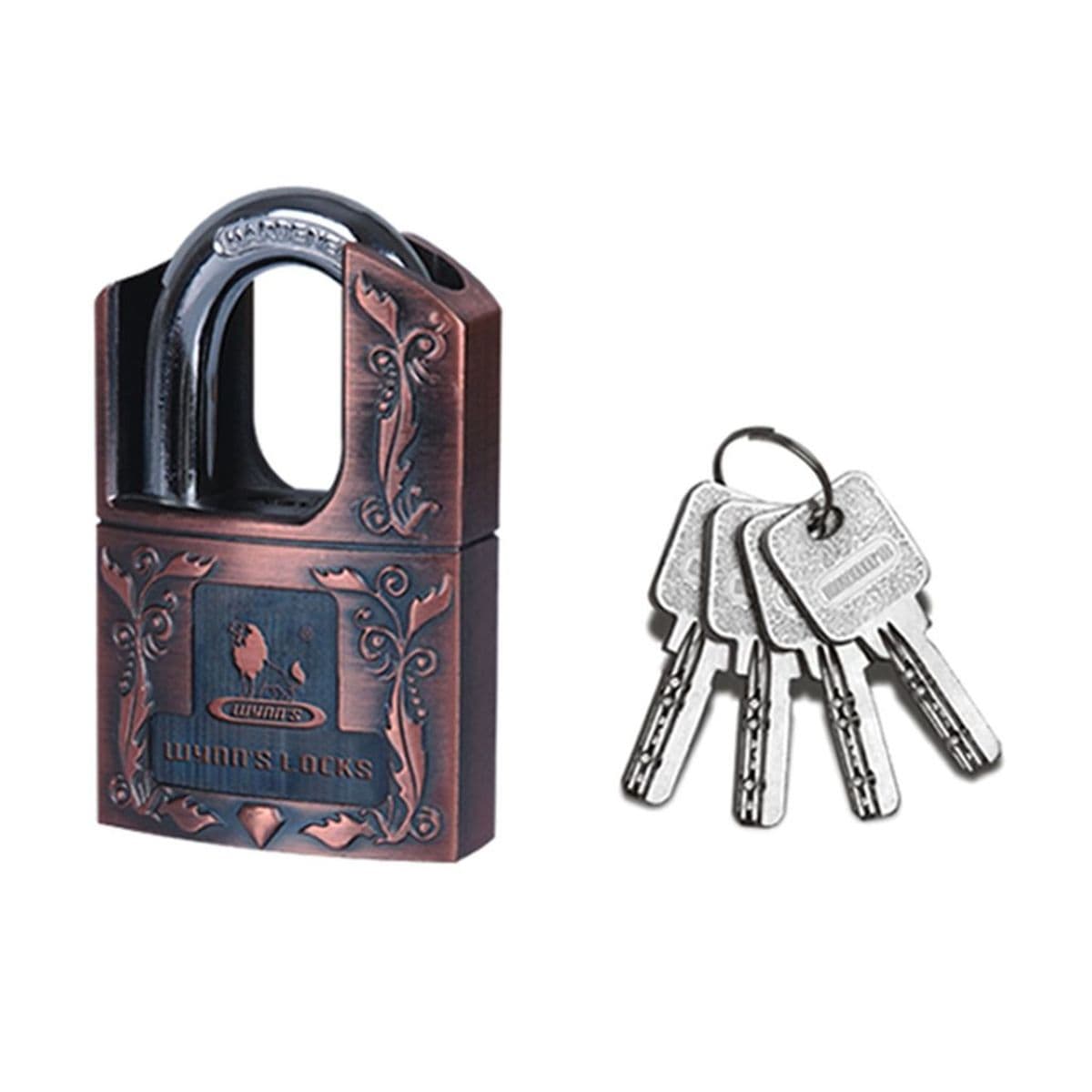 กุญแจลายหลุยส์ หุ้มก้านเดี่ยว คอสั้น60MM