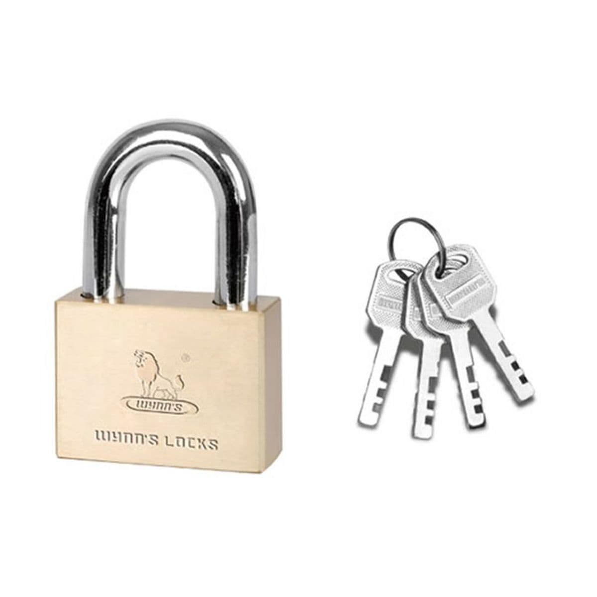 กุญแจทรงเหลี่ยมชุบทอง คอสั้น 60MM