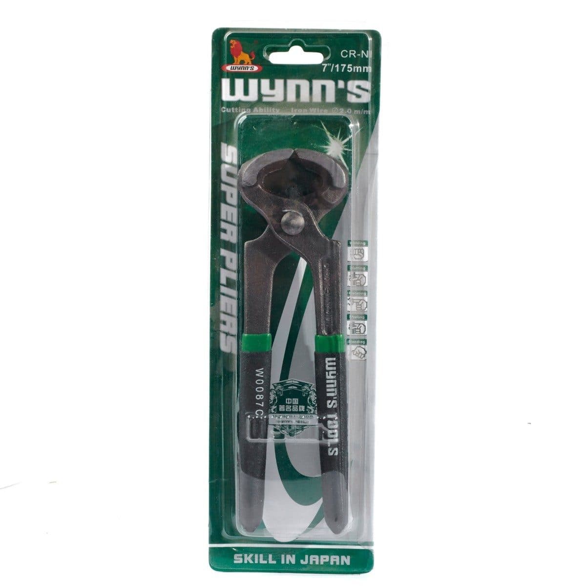 W0087C คีมผูกลวดด้ามดำ 7"