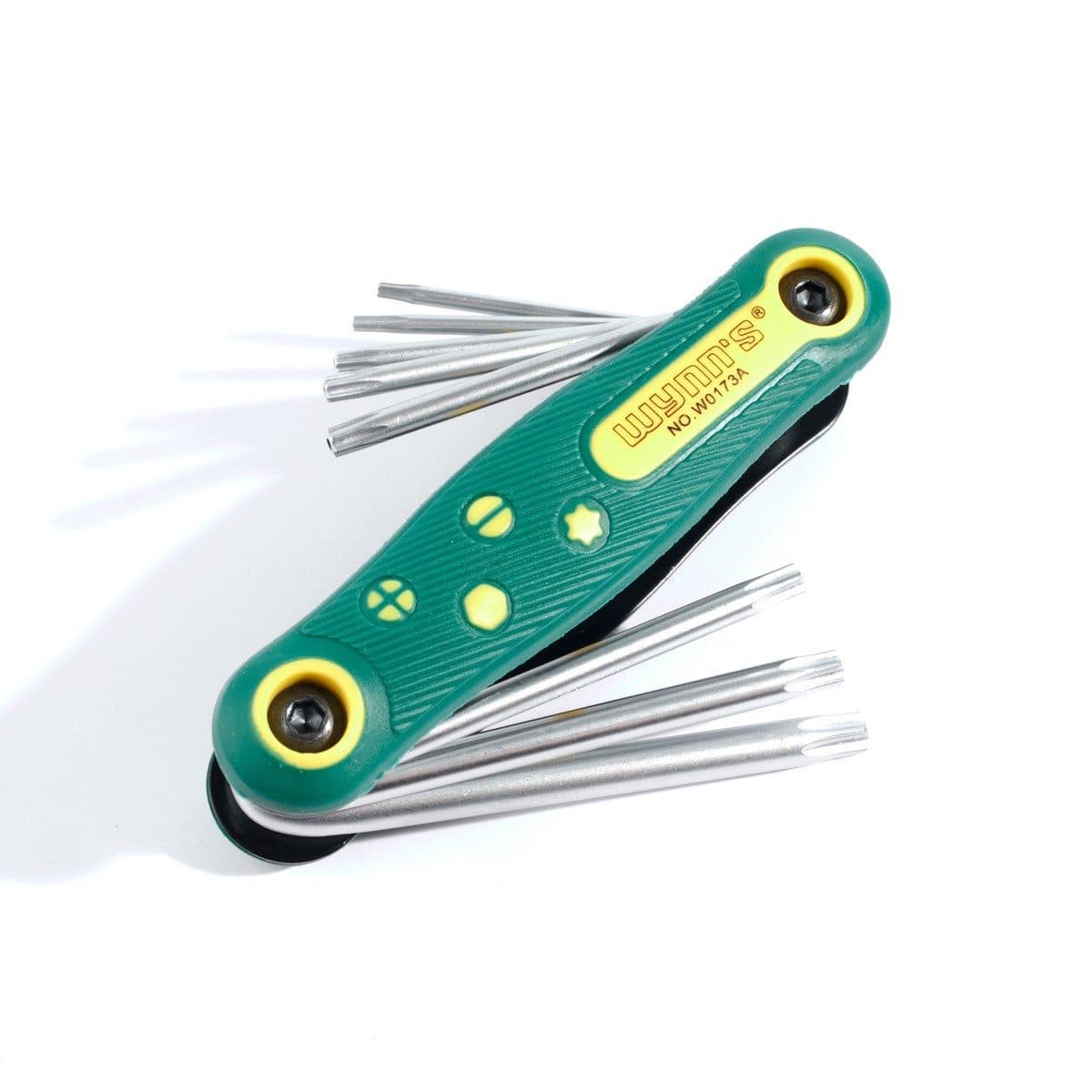 W0173A ไขควงหกเหลี่ยม 8 ตัวชุดปลายแฉก