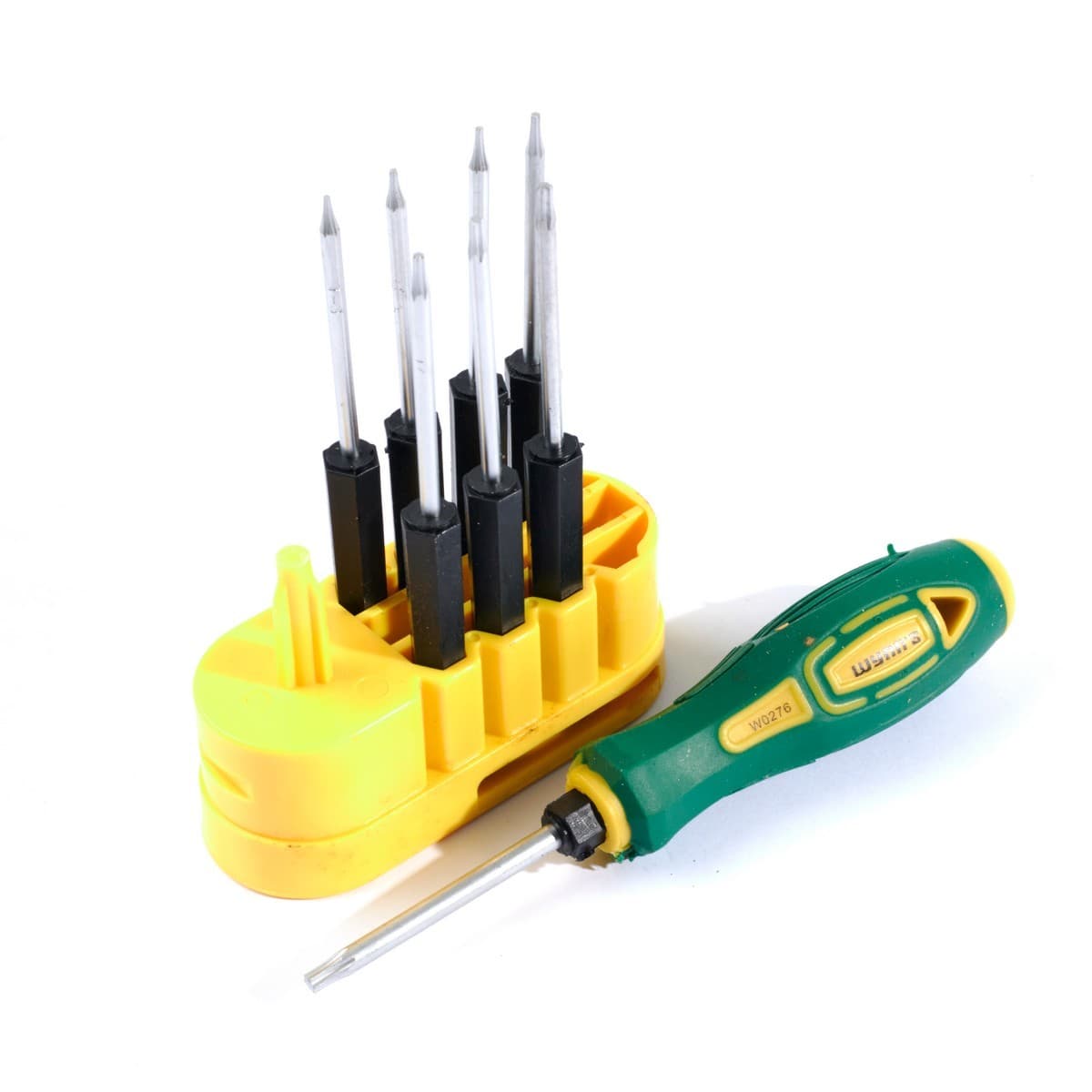 W0276 ชุดไขควงพลาสติกเปลี่ยนหัวได้ 9ชิ้น