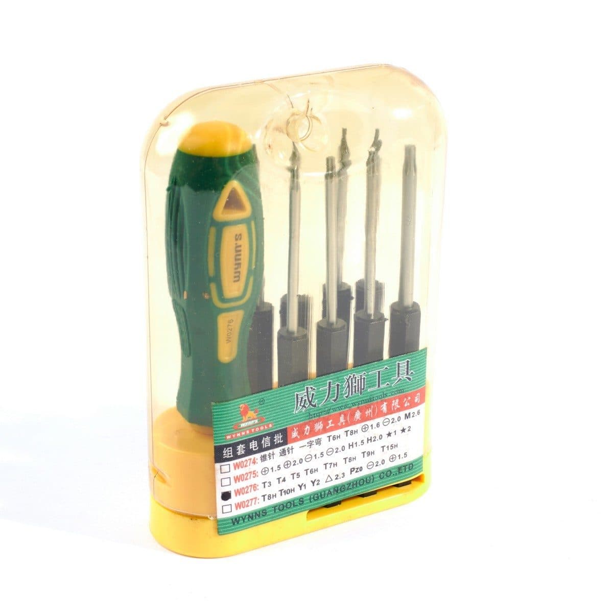 W0276 ชุดไขควงพลาสติกเปลี่ยนหัวได้ 9ชิ้น