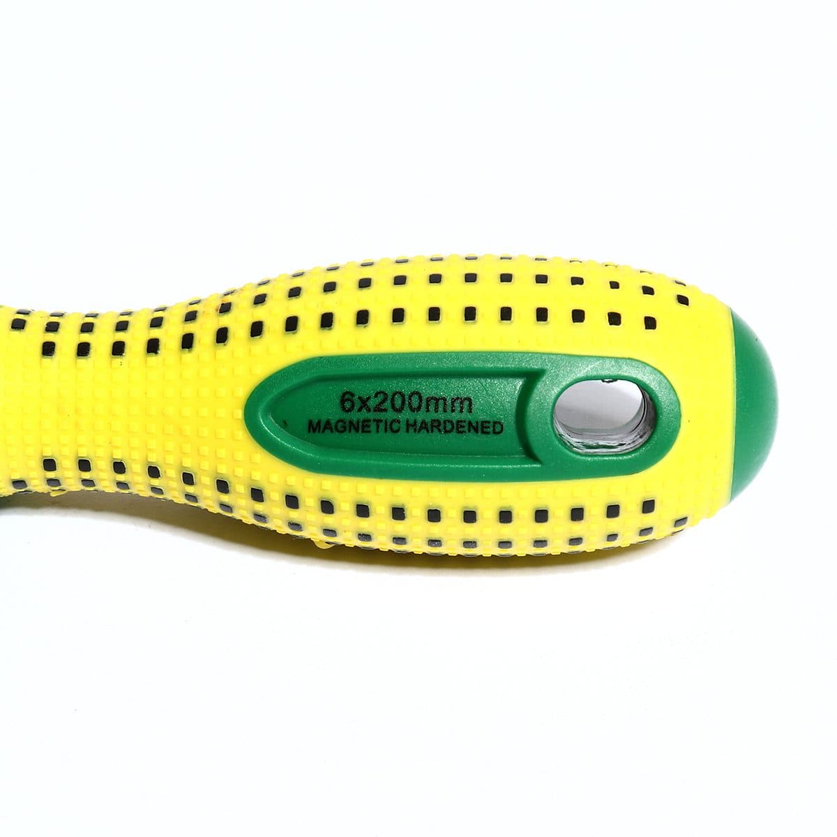 ไขควงแกน 6X200MM 8" ปากแฉก ด้ามยาง (+)