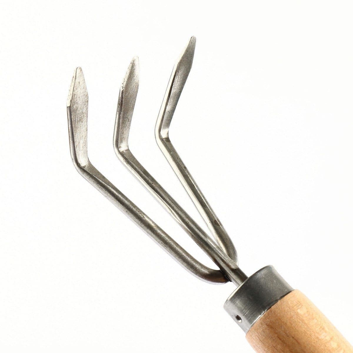 W0694 คราดพรวนดินด้ามไม้