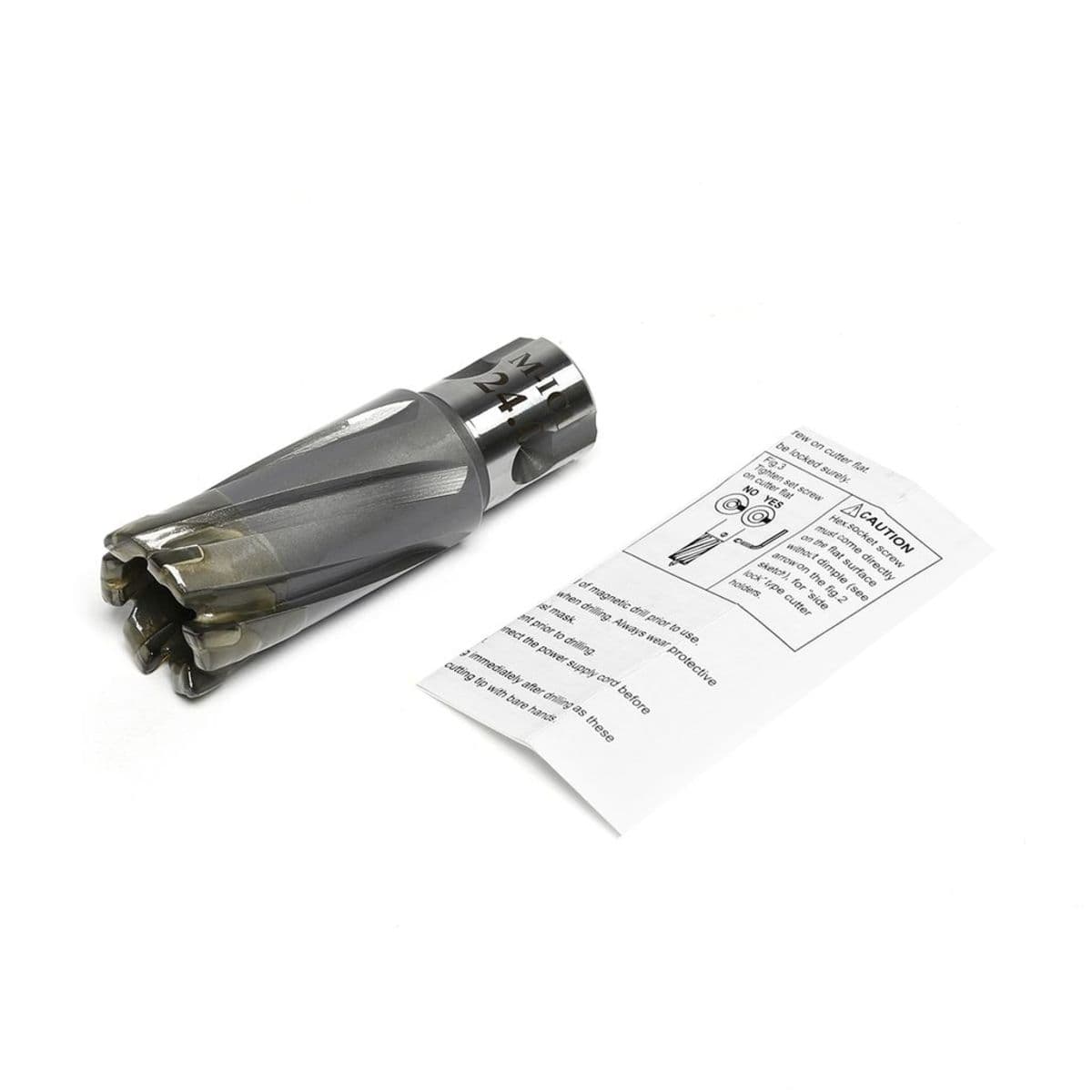 YIH (FS-350) ดอกเจ็ทบอช ขนาด 24 มิล ดอกเจาะเหล็กคัตเตอร์ สำหรับสว่านฐานแม่เหล็ก Hole Saw Jet Broach / Jetbroach เจาะลึก 35 มิล MADE IN TAIWA