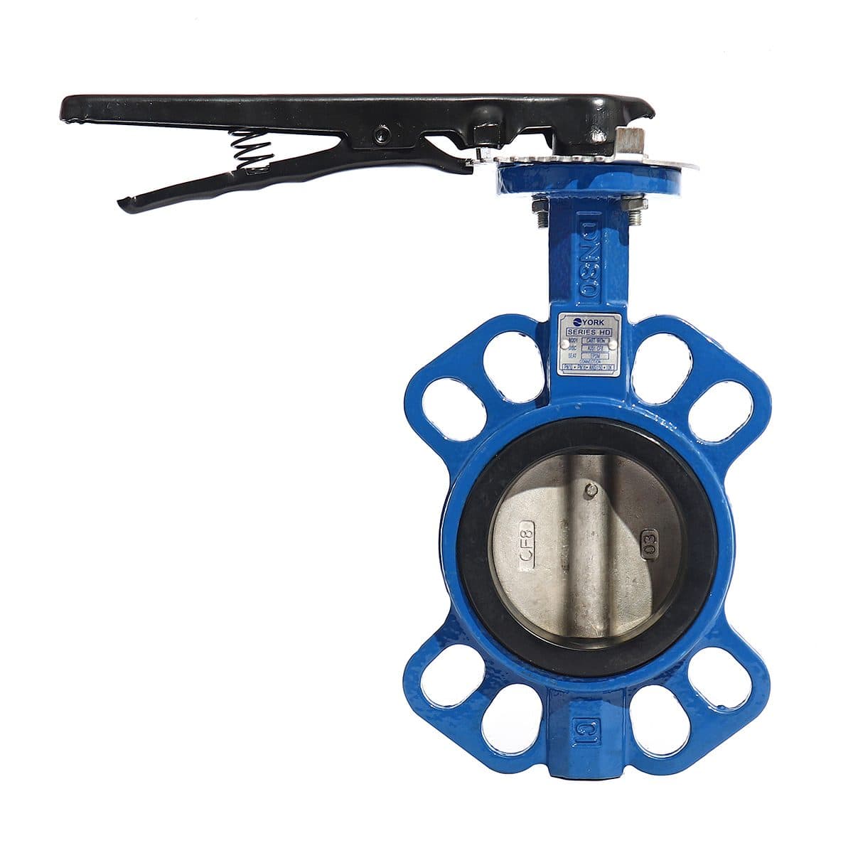 วาล์วปีกผีเสื้อ Butterfly Valve Lever Connection YORK (ยอร์ค) ขนาด 3 นิ้ว เหมาะกับงานอุตสาหกรรม ใช้ได้กับของเหลวและก๊าซ
