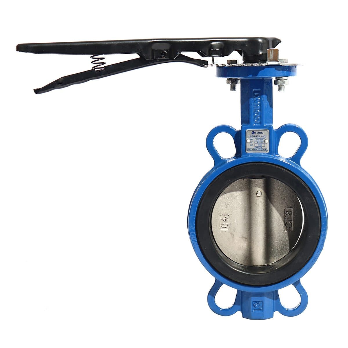 วาล์วปีกผีเสื้อ Butterfly Valve Lever Connection YORK (ยอร์ค) ขนาด 4 นิ้ว เหมาะกับงานอุตสาหกรรม ใช้ได้กับของเหลวและก๊าซ