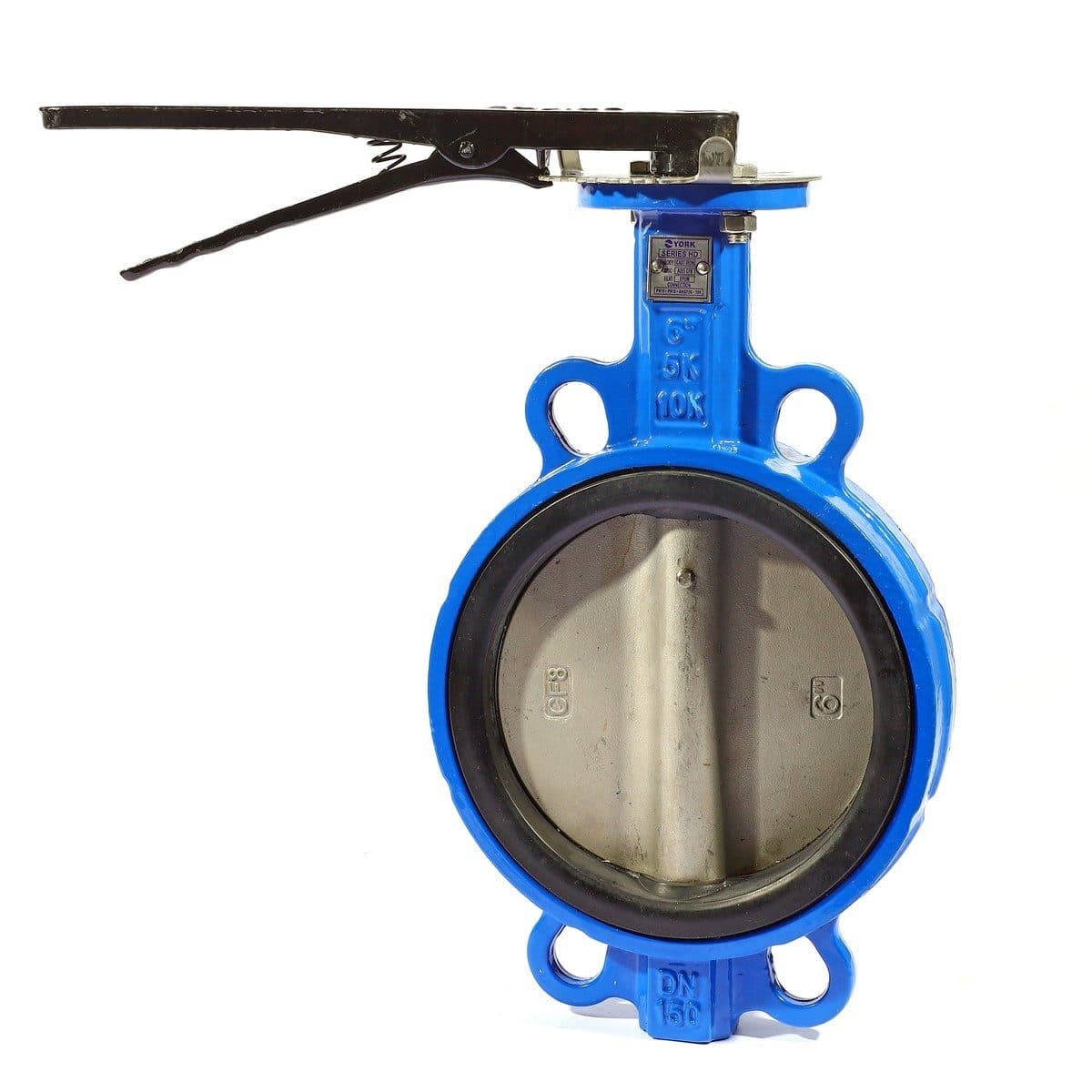 วาล์วปีกผีเสื้อ Butterfly Valve Lever Connection YORK (ยอร์ค) ขนาด 6 นิ้ว เหมาะกับงานอุตสาหกรรม ใช้ได้กับของเหลวและก๊าซ