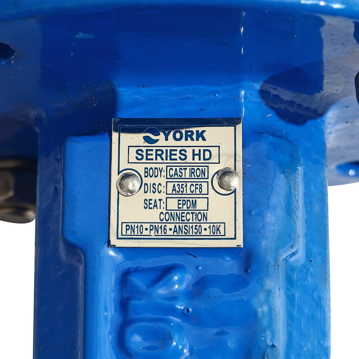 วาล์วปีกผีเสื้อ Butterfly Valve Lever Connection YORK (ยอร์ค) ขนาด 10 นิ้ว เหมาะกับงานอุตสาหกรรม ใช้ได้กับของเหลวและก๊าซ