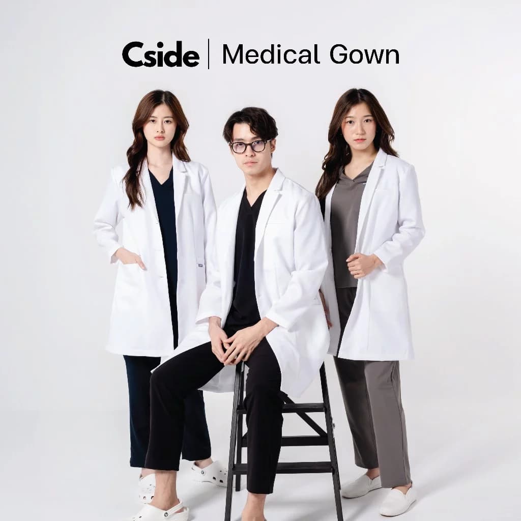 Long Medical Gown - เสื้อกาวน์ยาว